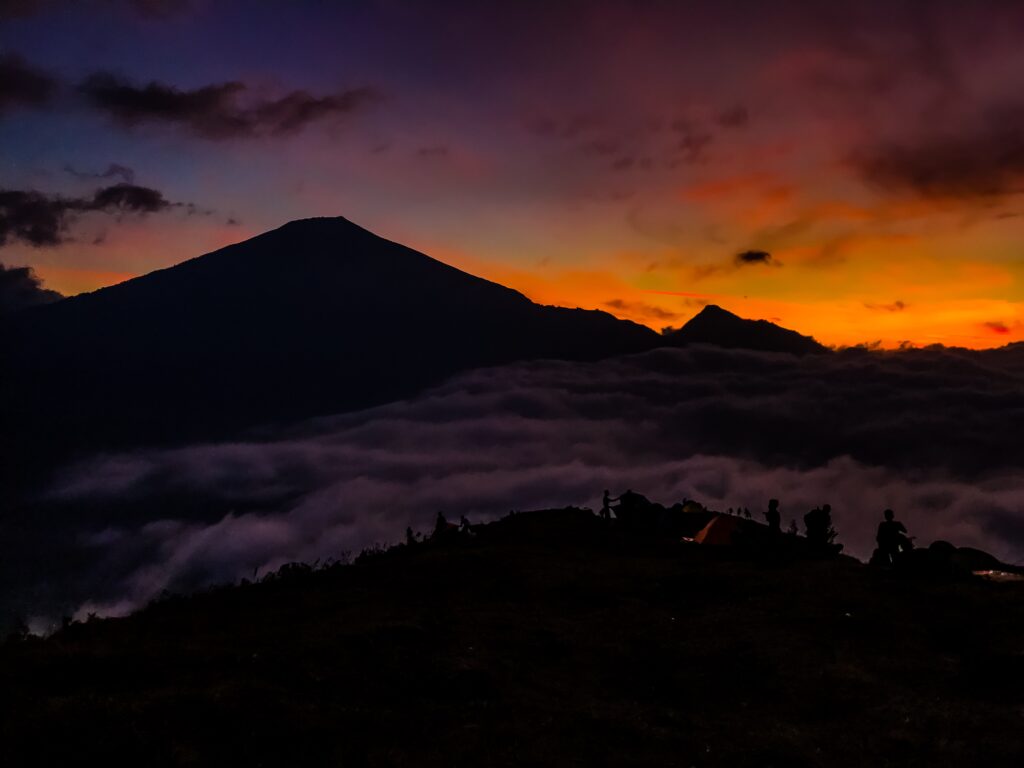 sunset rinjani