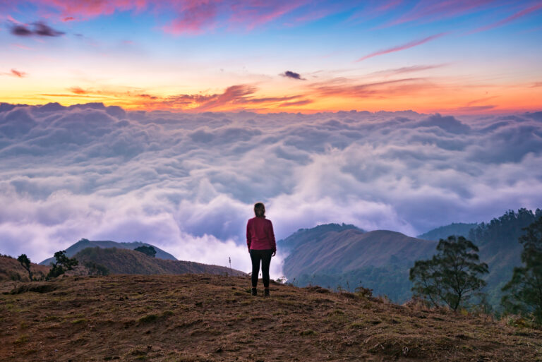 sea clouds sunset