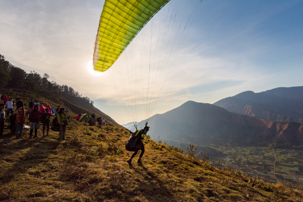 paragliding pergasingan